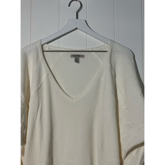 Free People Santa Clara Thermal Henley in Alabaster Size Medium - Picture 3 of 8